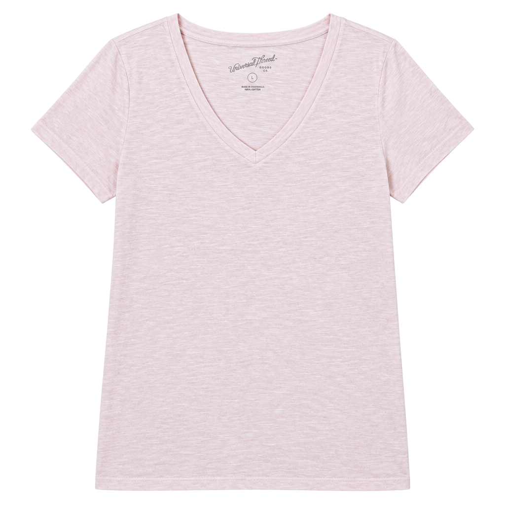 Universal Thread V-Neck T-Shirt Size XL Light Pink 1