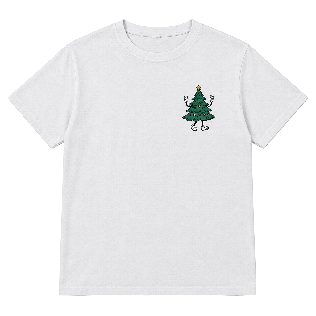 Christmas Tree Graphic T-Shirt Size XXL White 1