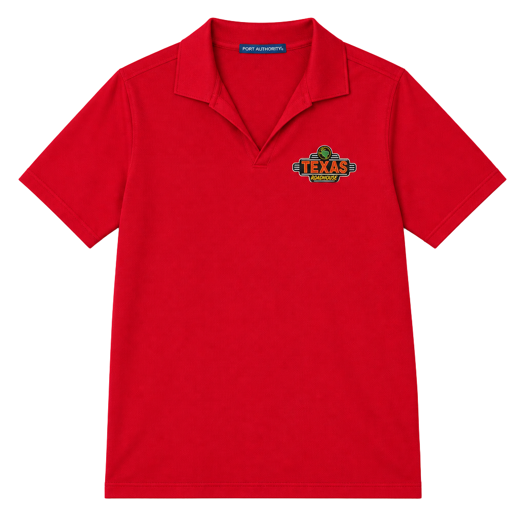 Port Authority Texas Roadhouse Polo Shirt XL Red 1