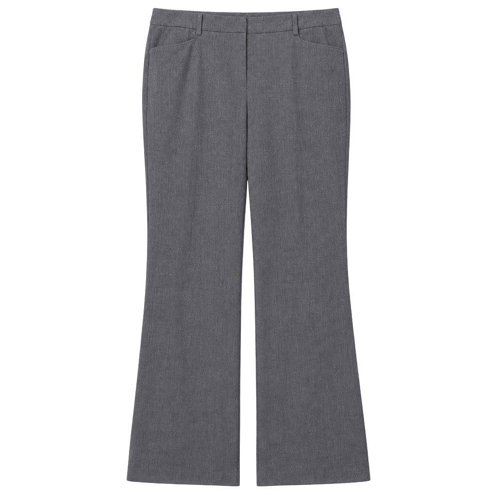 New York & Company Stretch Pants Size 12 Tall Gray Dress Trousers 1