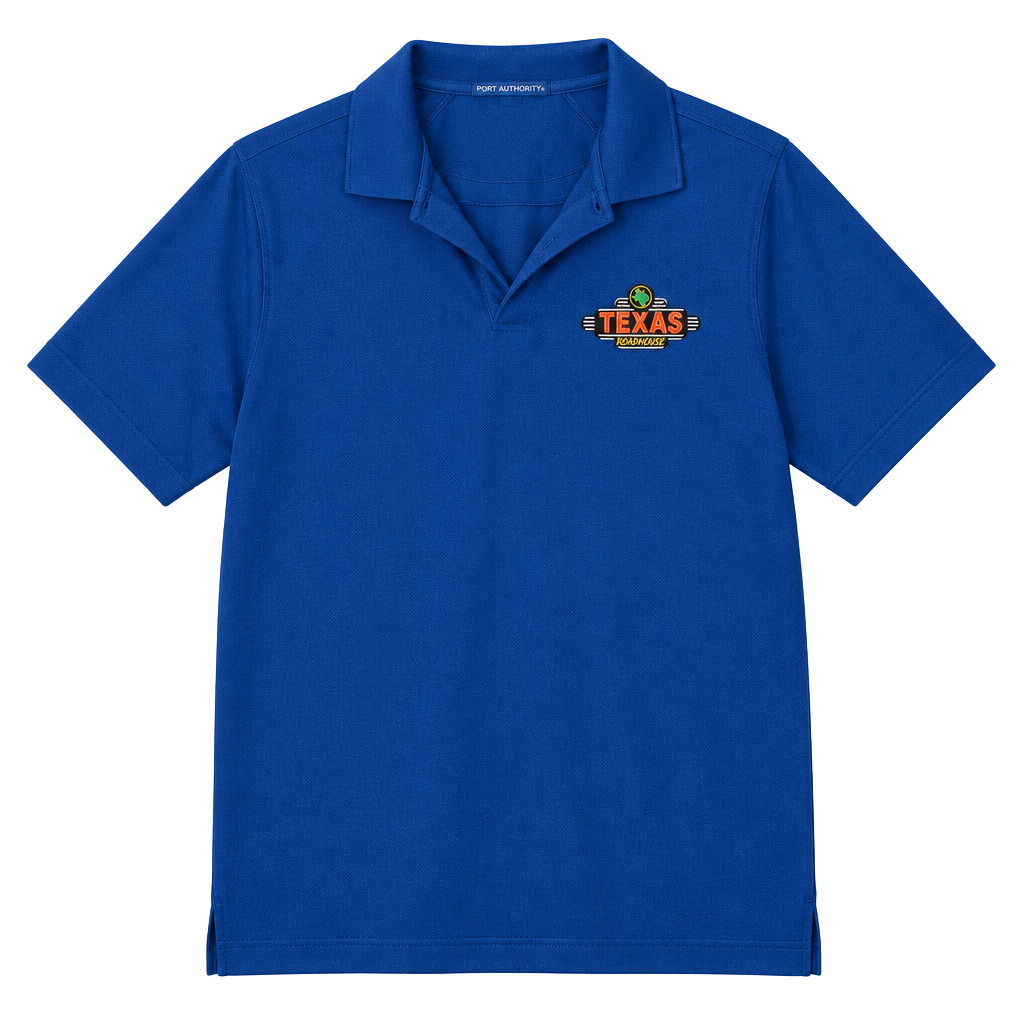 Port Authority Texas Roadhouse Polo Shirt Blue 1