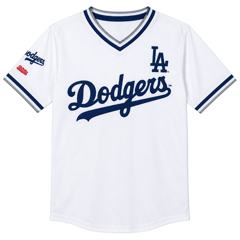 Stitches Los Angeles Dodgers Jersey Size Medium White MLB 1