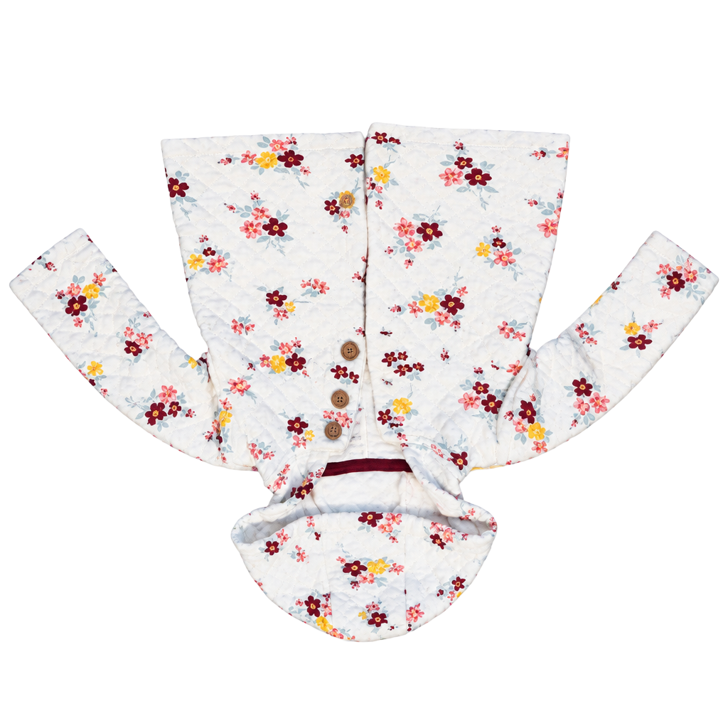 Carter's Quilted Floral Hooded Jacket Size 12M 1