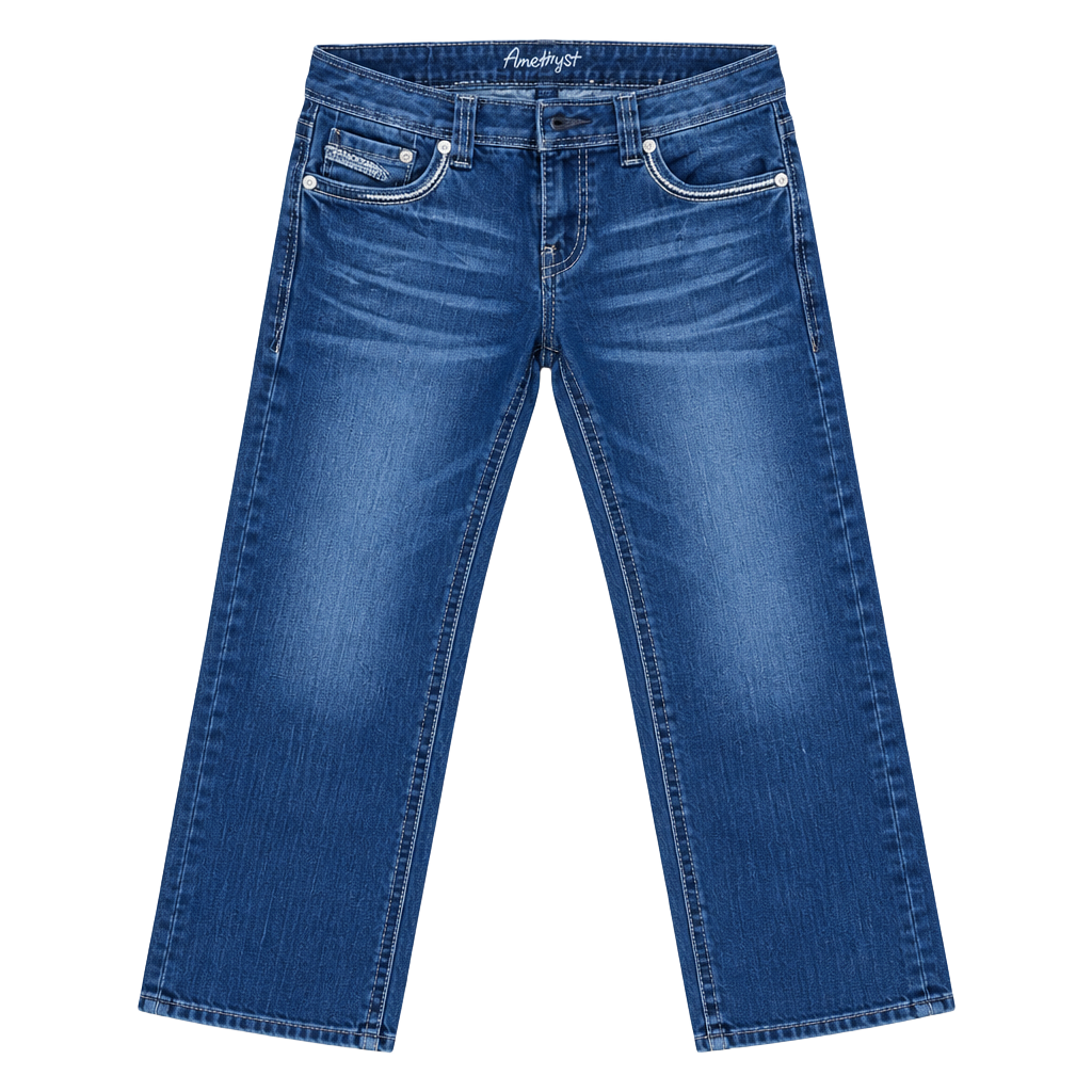 Amethyst Jeans Size 9 Blue Denim Bootcut Y2K 1