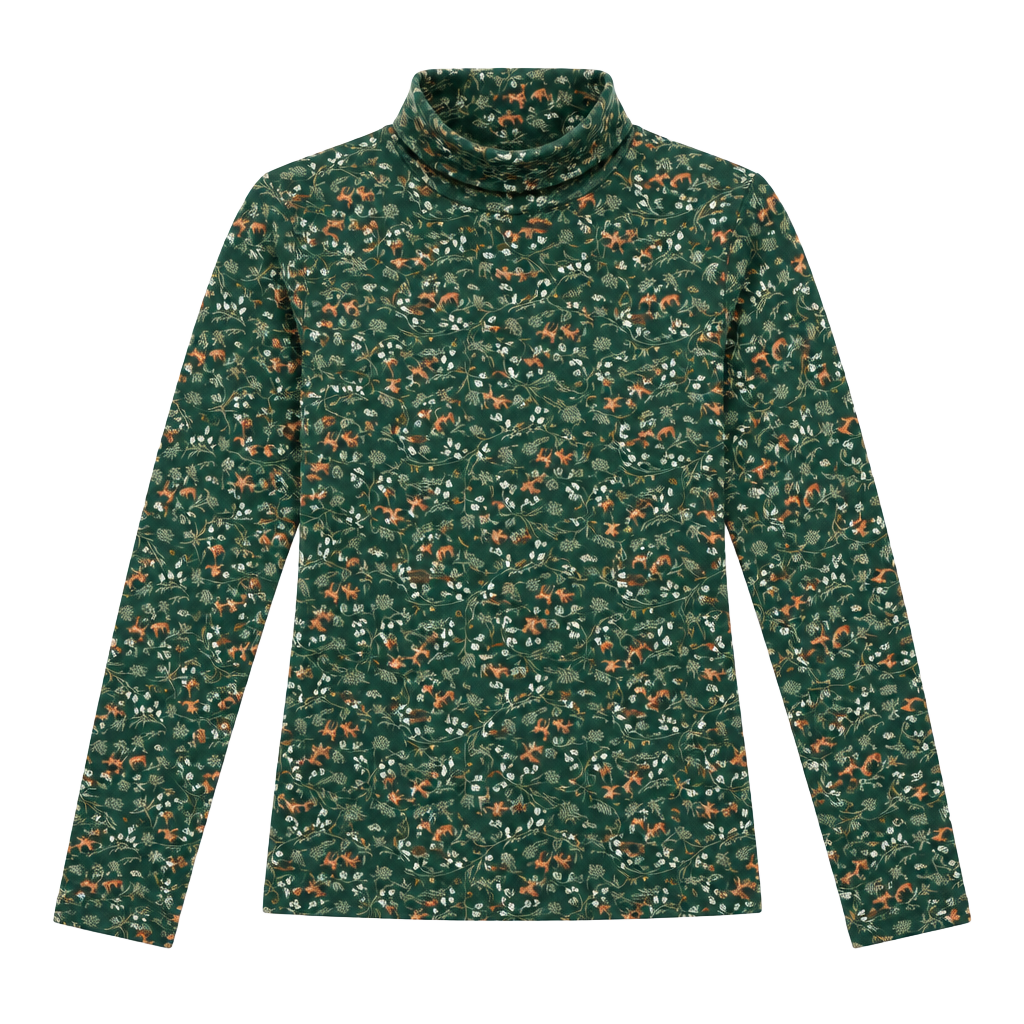 Croft & Barrow The Classic Mockneck Tee Size S Green 1
