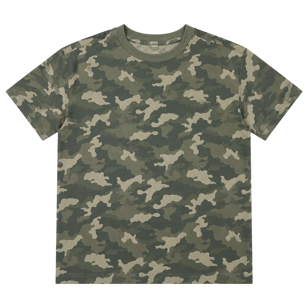 Vintage y2k streetwear Old Navy Camouflage T-Shirt Size M Green Camo tee 1