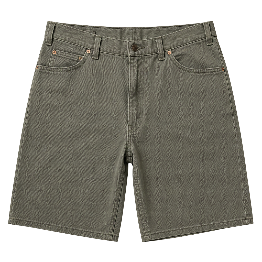 Vintage Levi's 560 Loose Fit Denim Shorts Green Men's Size 36 Made in USA 1