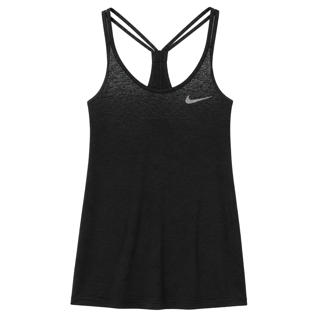 Nike Dri-Fit Black Strappy Racerback Mesh Tank Top Women’s Size M (OF) 1