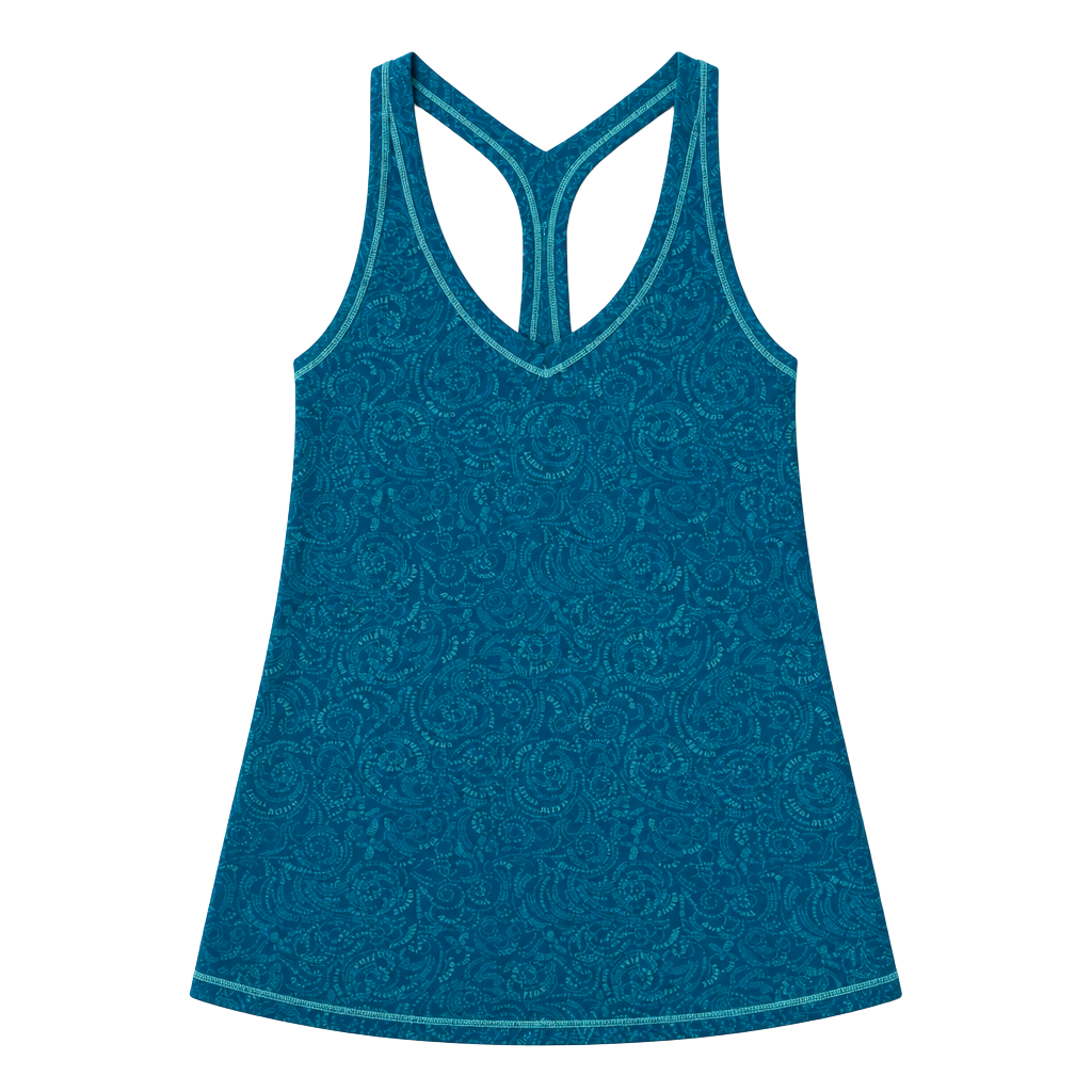 Lululemon Fast Lane Singlet Foli Manifesto Tank Top Tofino Teal Size S (OF) 1