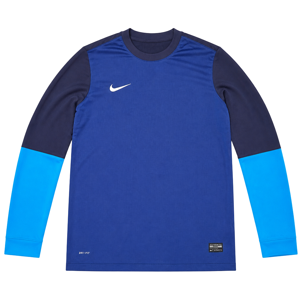 Nike Dri-Fit Authentic Long Sleeve Goalkeeper Style Jersey Men’s XL Blue 1