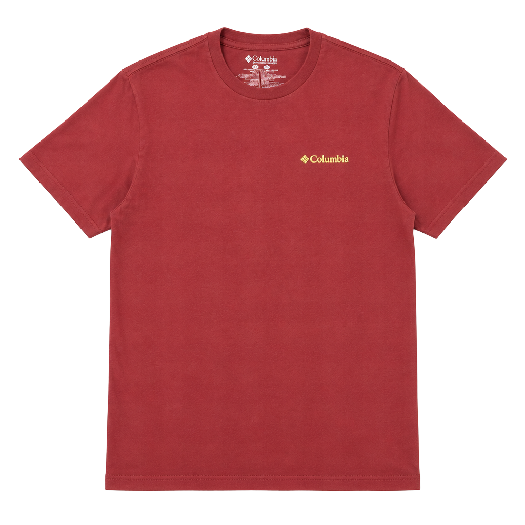 Columbia Mens M Texas Armadillo Graphic T-Shirt Maroon 1