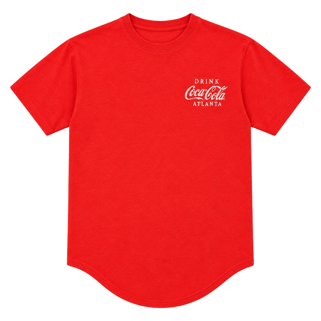 Coca-Cola Drink Atlanta T-Shirt Size M Red Cotton Short Sleeve 1