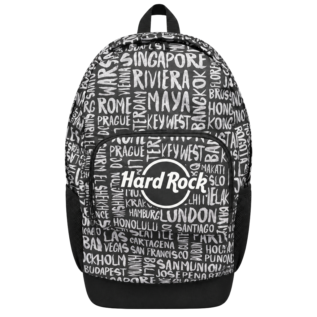 Hard Rock Cafe Packable Destination Backpack Black 1