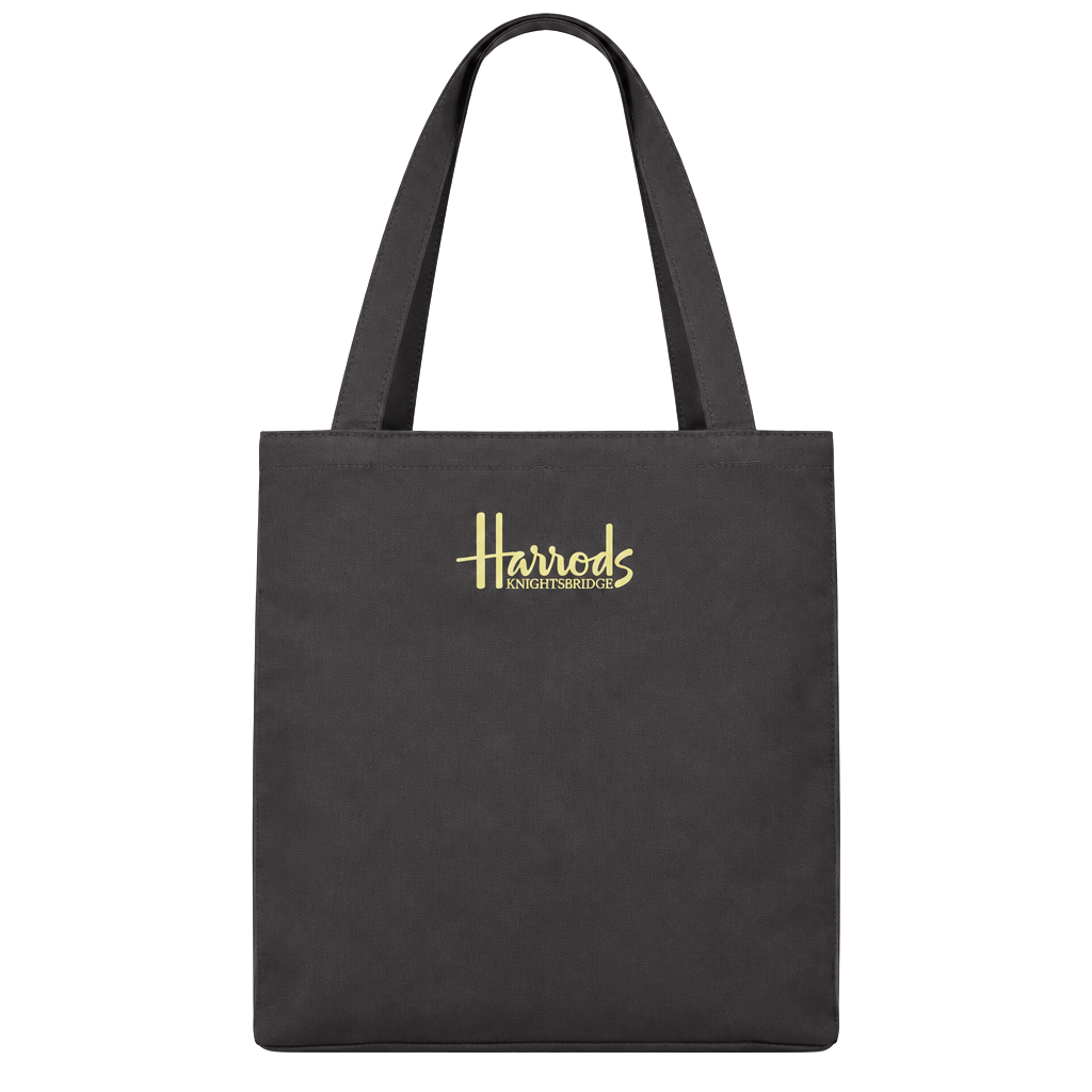Harrods Knightsbridge Black Logo Shoulder Tote Bag 1