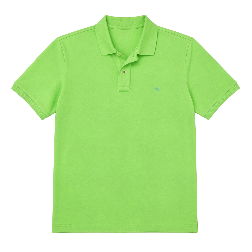 Lauren Ralph Lauren Polo Shirt Size S Lime Green Cotton Short Sleeve_172 1
