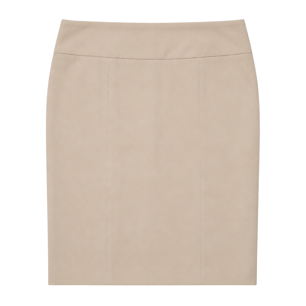 Anne Klein Pencil Skirt Size 6 Beige Stretch Career Workwear_164 1