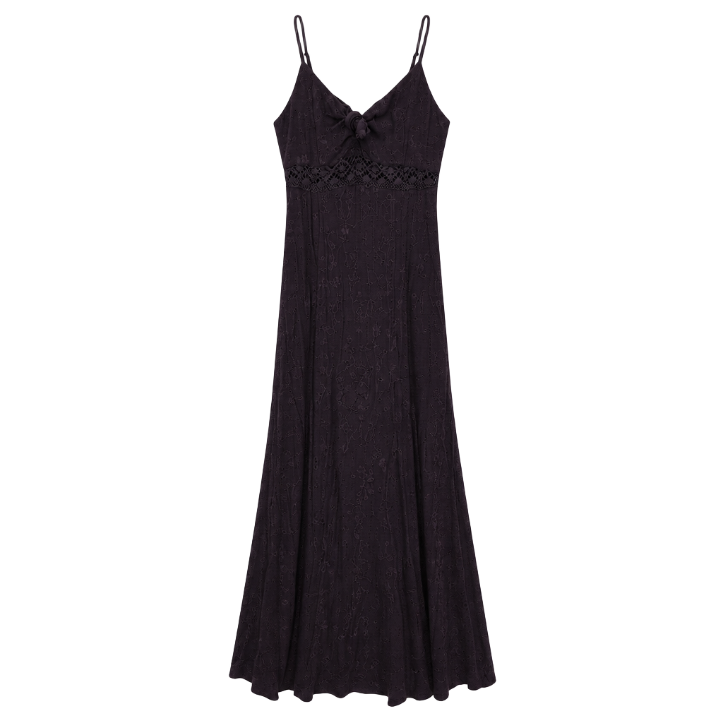 Idyllwind Fueled By Miranda Lambert Maxi Dress Size M Black Crochet 1