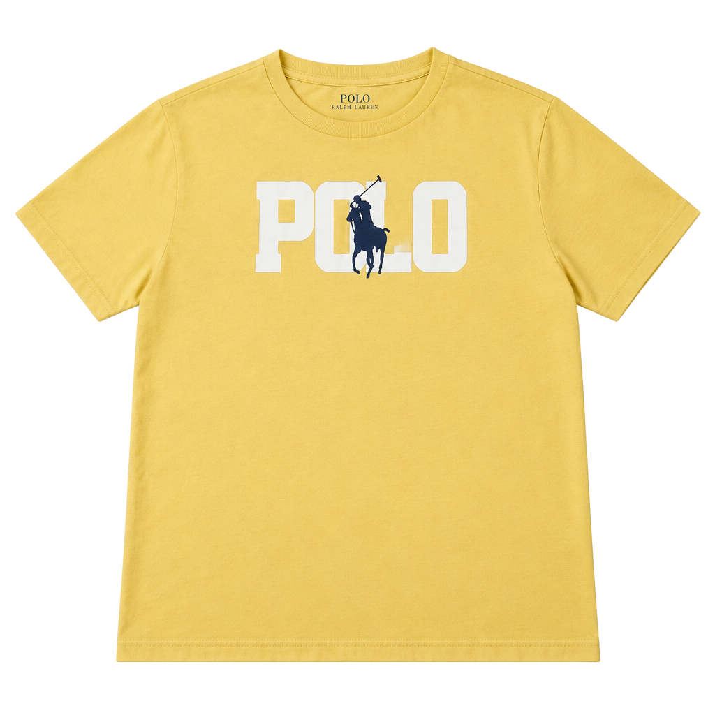 Polo Ralph Lauren Logo Graphic T-Shirt Yellow h1604 1