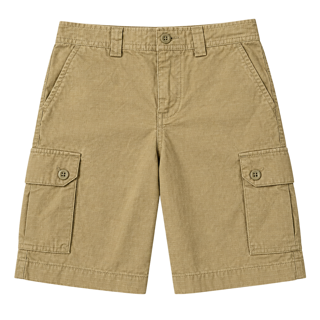 Polo Ralph Lauren Cargo Shorts Size 10 Khaki Ripstop Cotton youth h1606 1