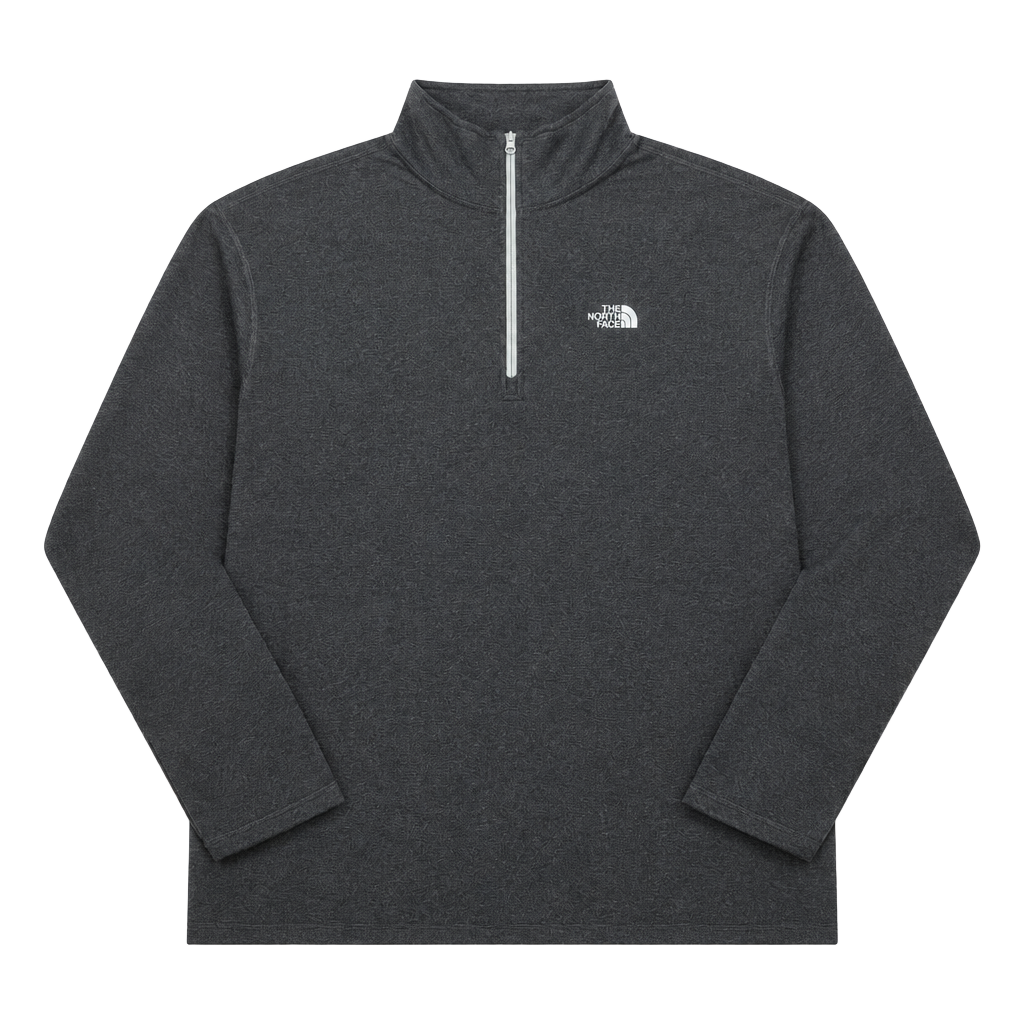 The North Face 1/4 Zip Pullover Size XXL Dark Gray Fleece 1