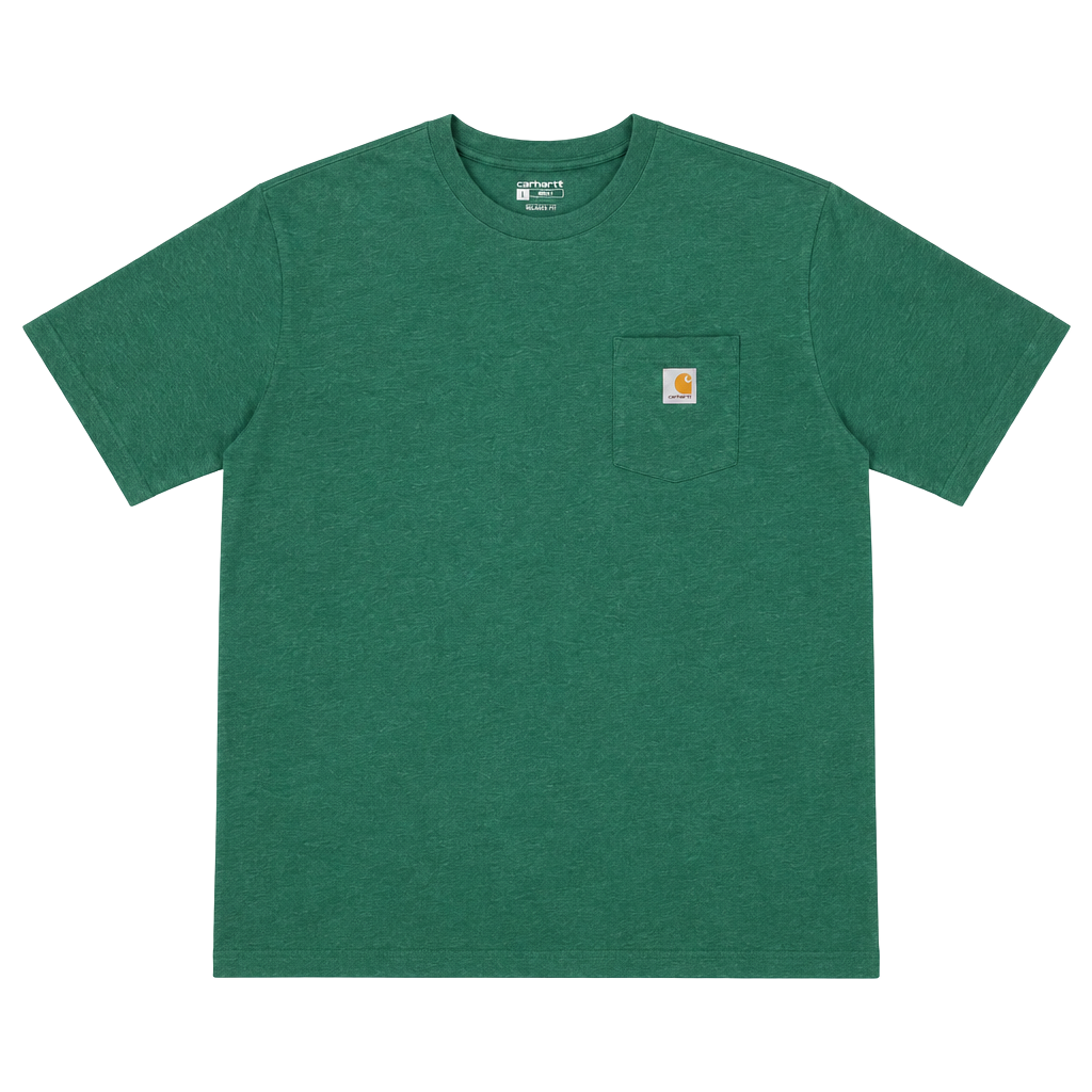 Carhartt K87 Pocket T-Shirt Size 4XL Green Loose Fit 1