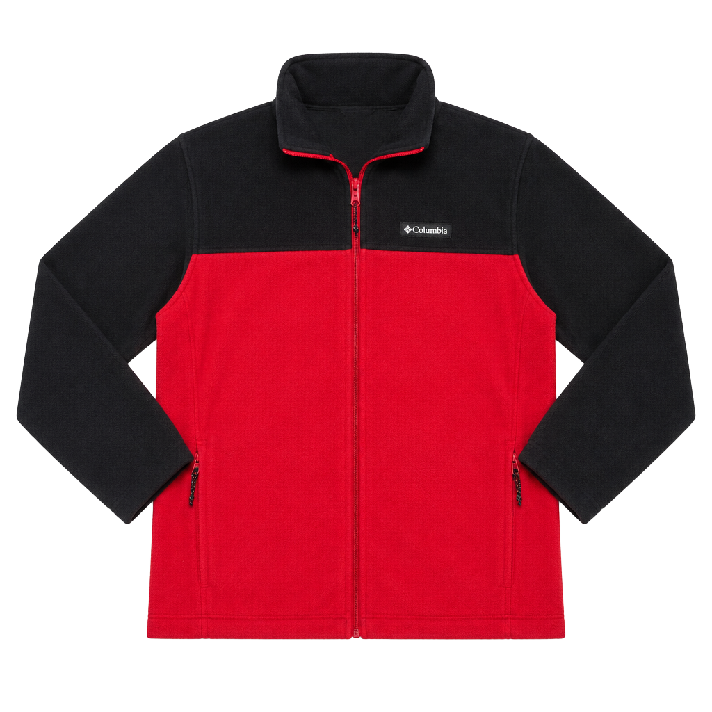 Columbia Steens Mountain 2.0 Full Zip Fleece Jacket Black Red 1