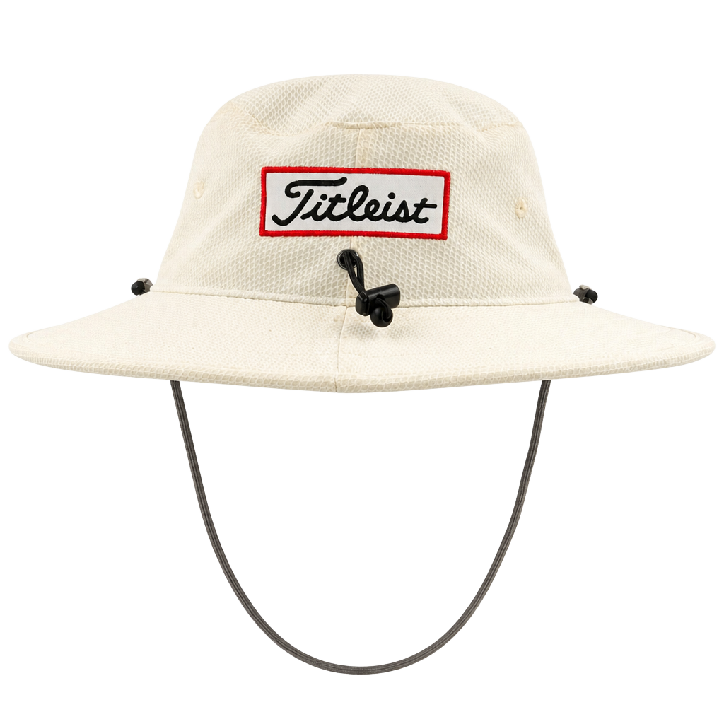Titleist Tour Aussie Bucket Hat Size L/XL Beige Golf Sun Hat 1