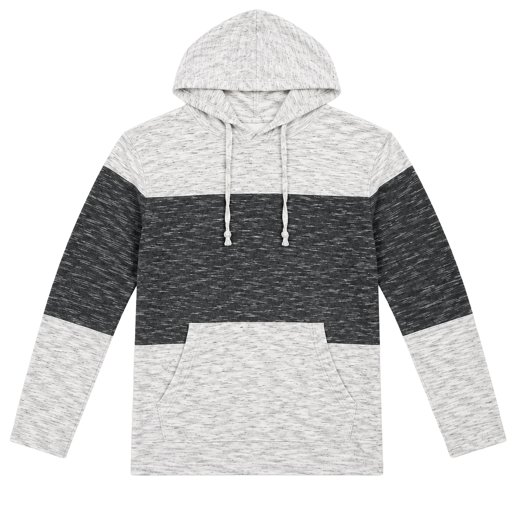Broken Threads Hoodie Size Small Gray Black White Colorblock Pullover 1