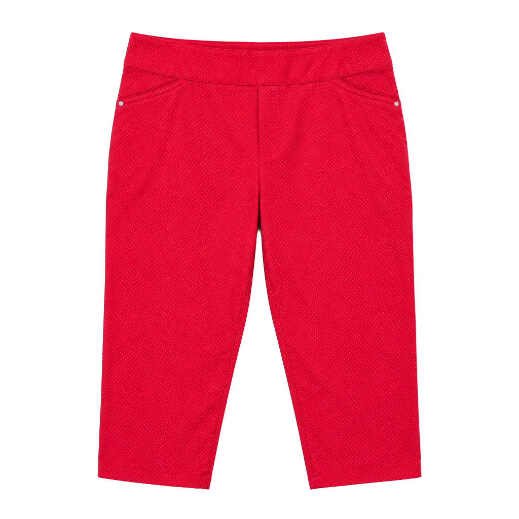 Dalia Pants Size 18W Red White Polka Dot Capris 1