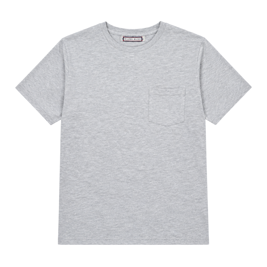 Mixed Blues Pocket T-Shirt Grey Heather 1
