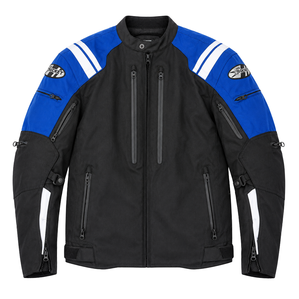 Joe Rocket Atomic 4.0 Motorcycle Jacket Black Blue 1