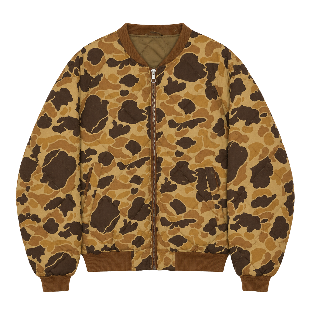 Gander Mountain Camo Hunting Jacket Size XL Brown Camouflage Puffer 1