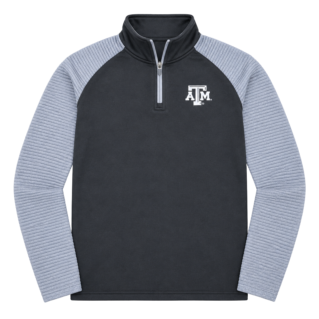 Rivalry Threads Texas A&M Aggies Quarter-Zip Pullover Size 2XL Black 1