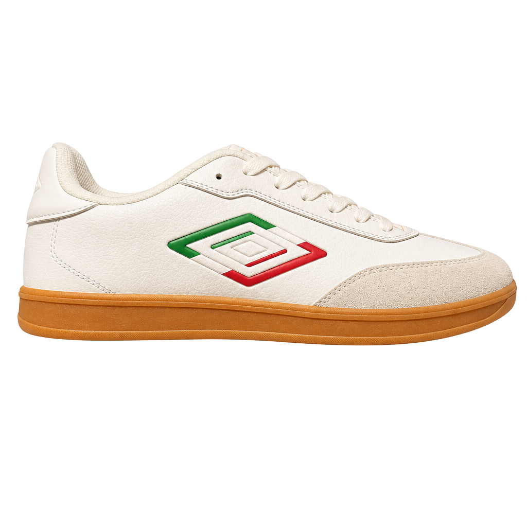 UMBRO-TX Men's White Green Red Gum Sole Indoor Soccer Sneakers Size 12 1