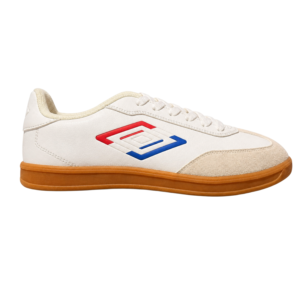 Umbro TX White Red Soccer Sneakers Low Laces Mens Athletic Shoes 1