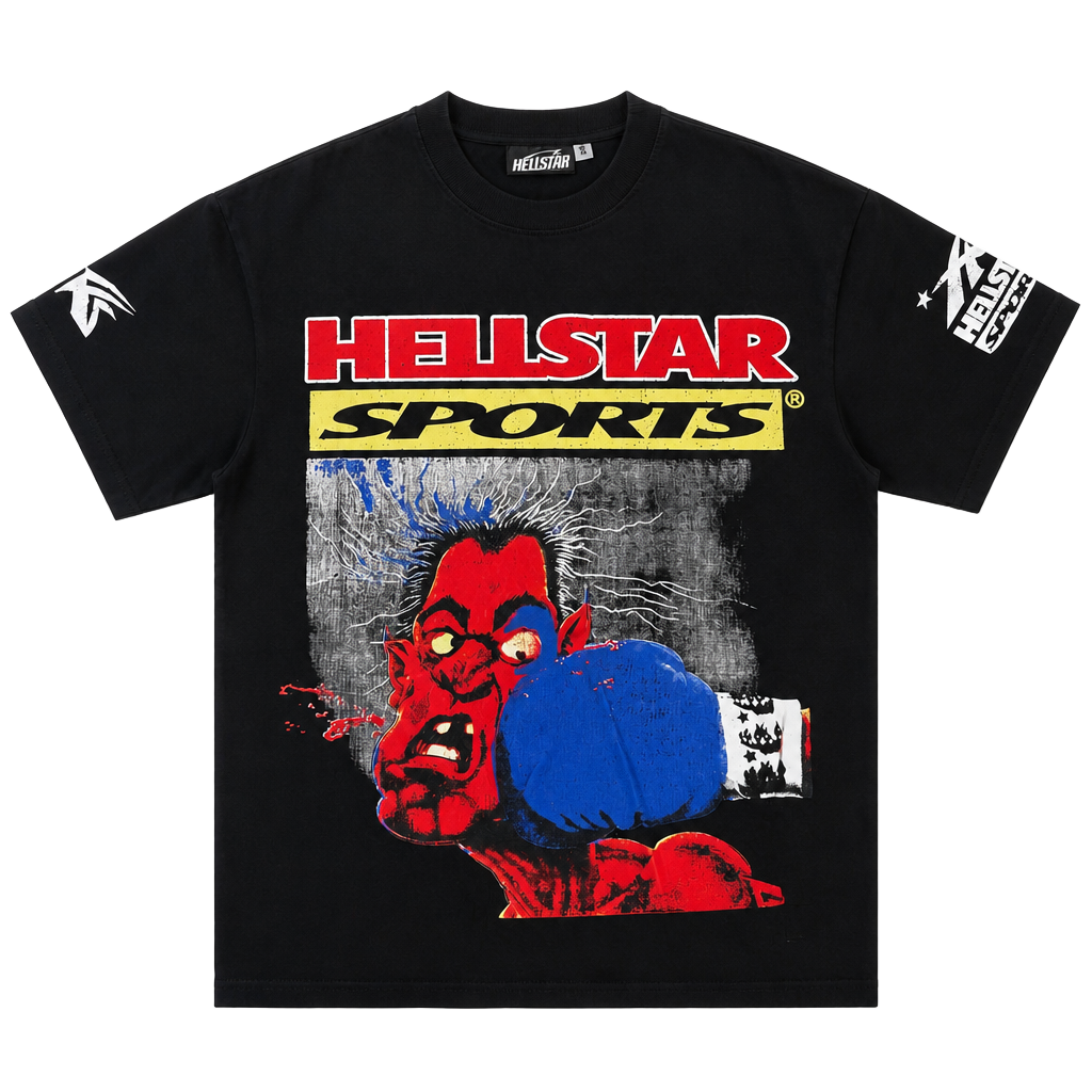 Hellstar Knock Out Bigger Than Satan T-Shirt Size S Black 1