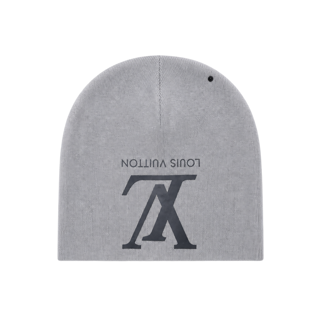 Louis Vuitton Knit Beanie Hat with Logo Patch 1