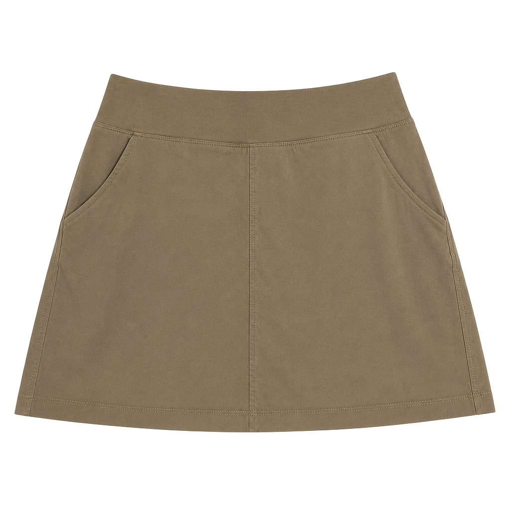 Mountain Hardwear Dynama Skort Women's Size Small Petty Khaki Brown Hiking Outdoor 1
