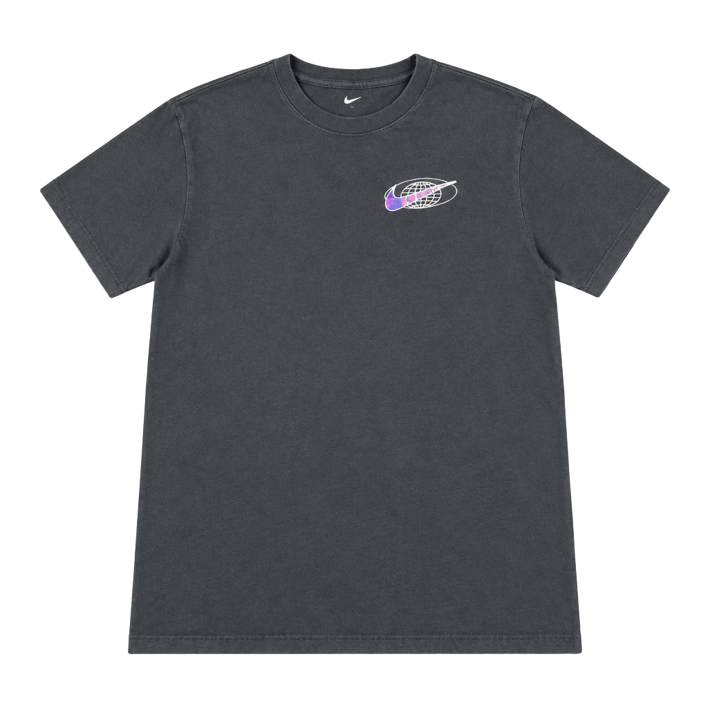 Nike The Nike Tee Size L Black Globe Logo T-Shirt 1