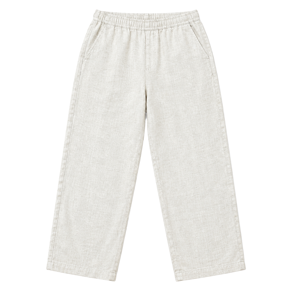 H&M Linen Pants Cream Size 14 1