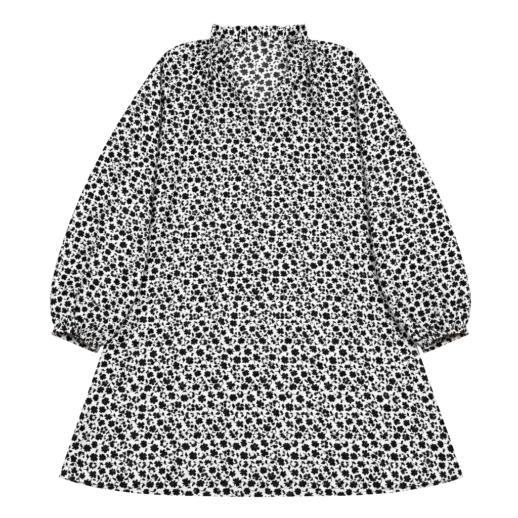 H&M Black and White Floral Dress Size 12 1