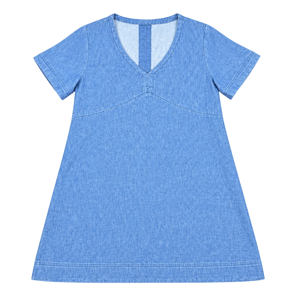 Old Navy Modern Chambray Denim Shift Dress L 1