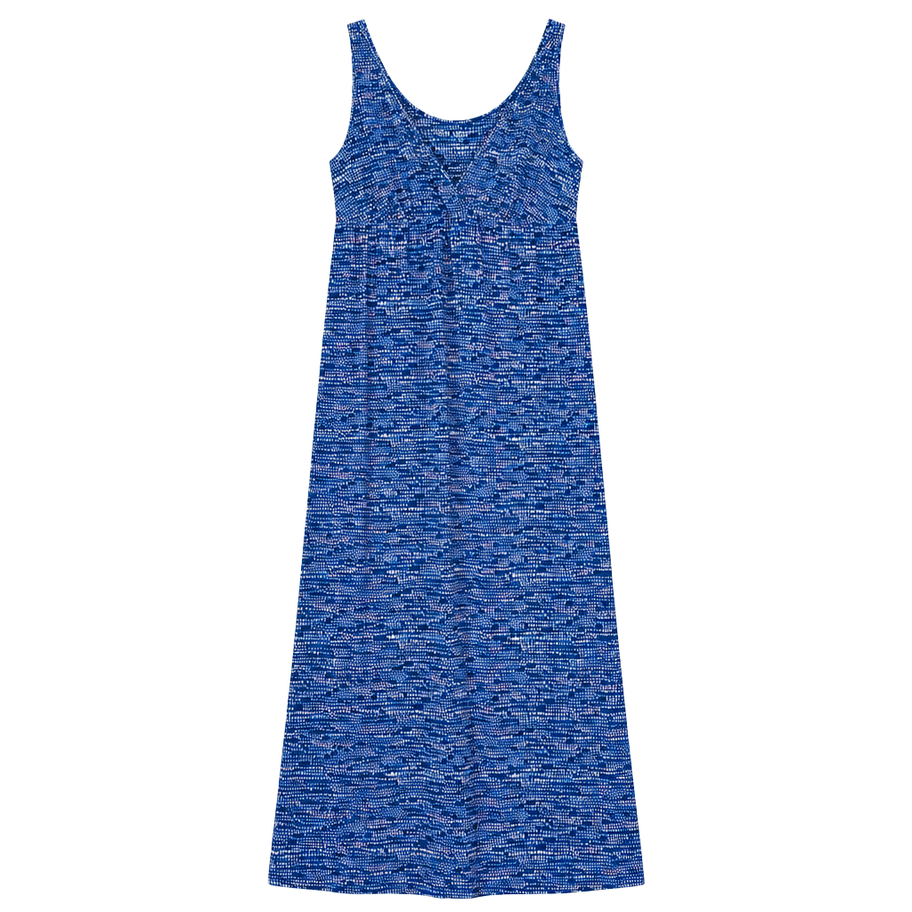 Alfani Intimates Maxi Dress Size XXL Blue Patterned Sleeveless 1