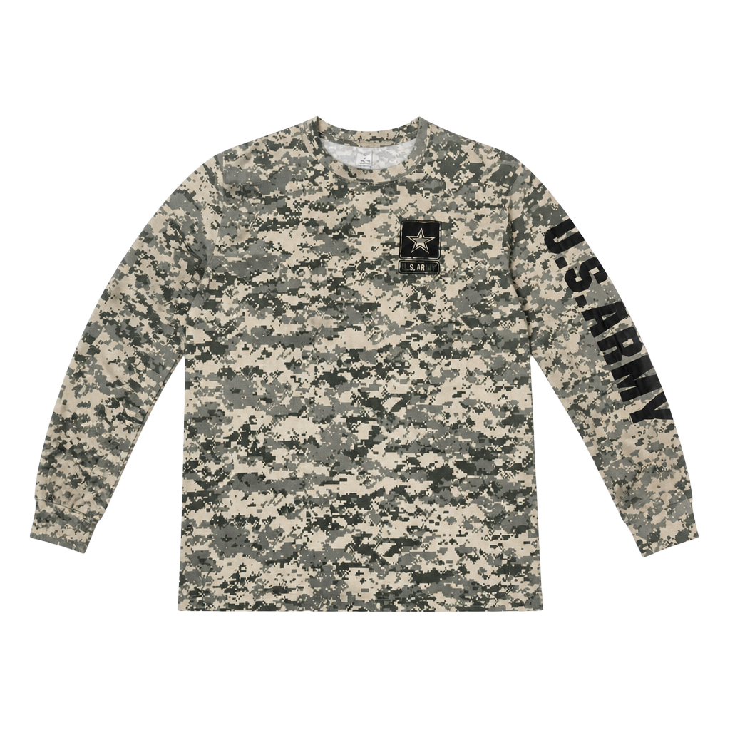 U.S. Army Long Sleeve T-Shirt Size M Digital Camouflage 1