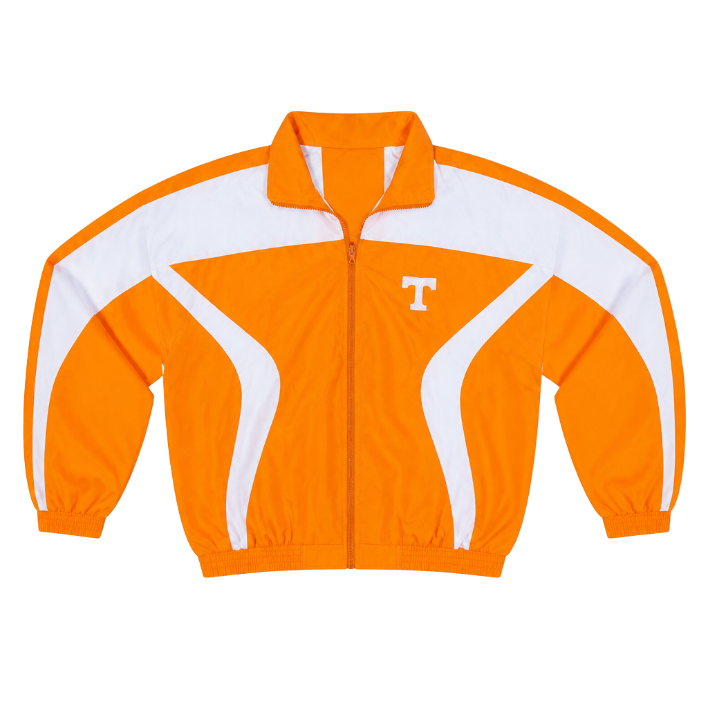 Team Apparel Tennessee Volunteers Jacket Size L Orange Windbreaker 1