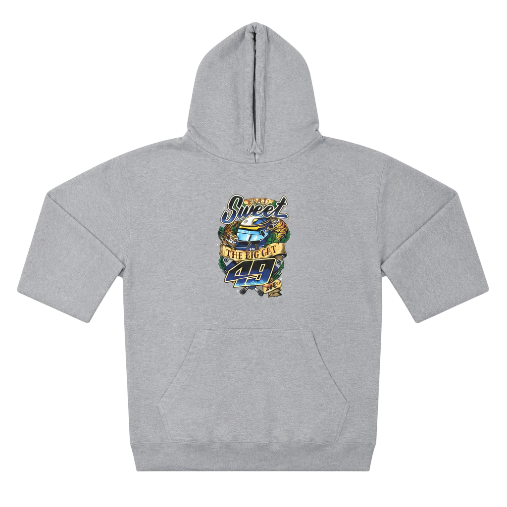 Brad Sweet The Big Cat Sprint Car Racing Hoodie Gray 1