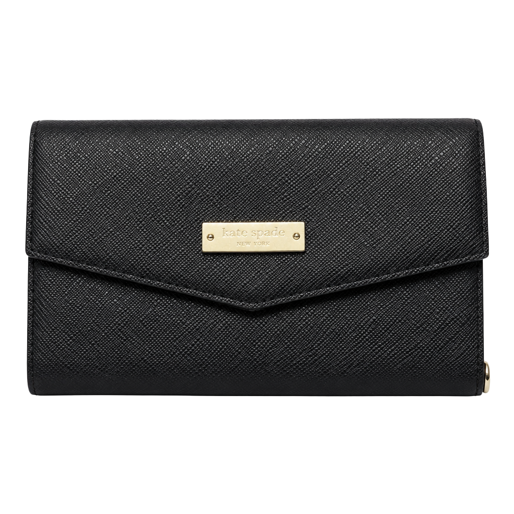Kate Spade New York Saffiano Leather Envelope Trifold Wristlet Phone Wallet 1