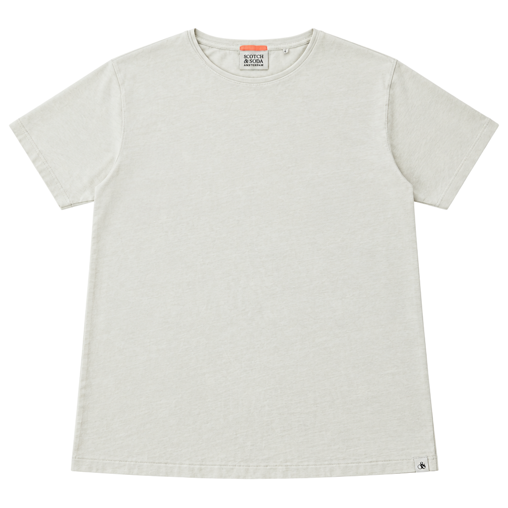 Scotch & Soda T-Shirt Size L White Organic Cotton Crewneck 1