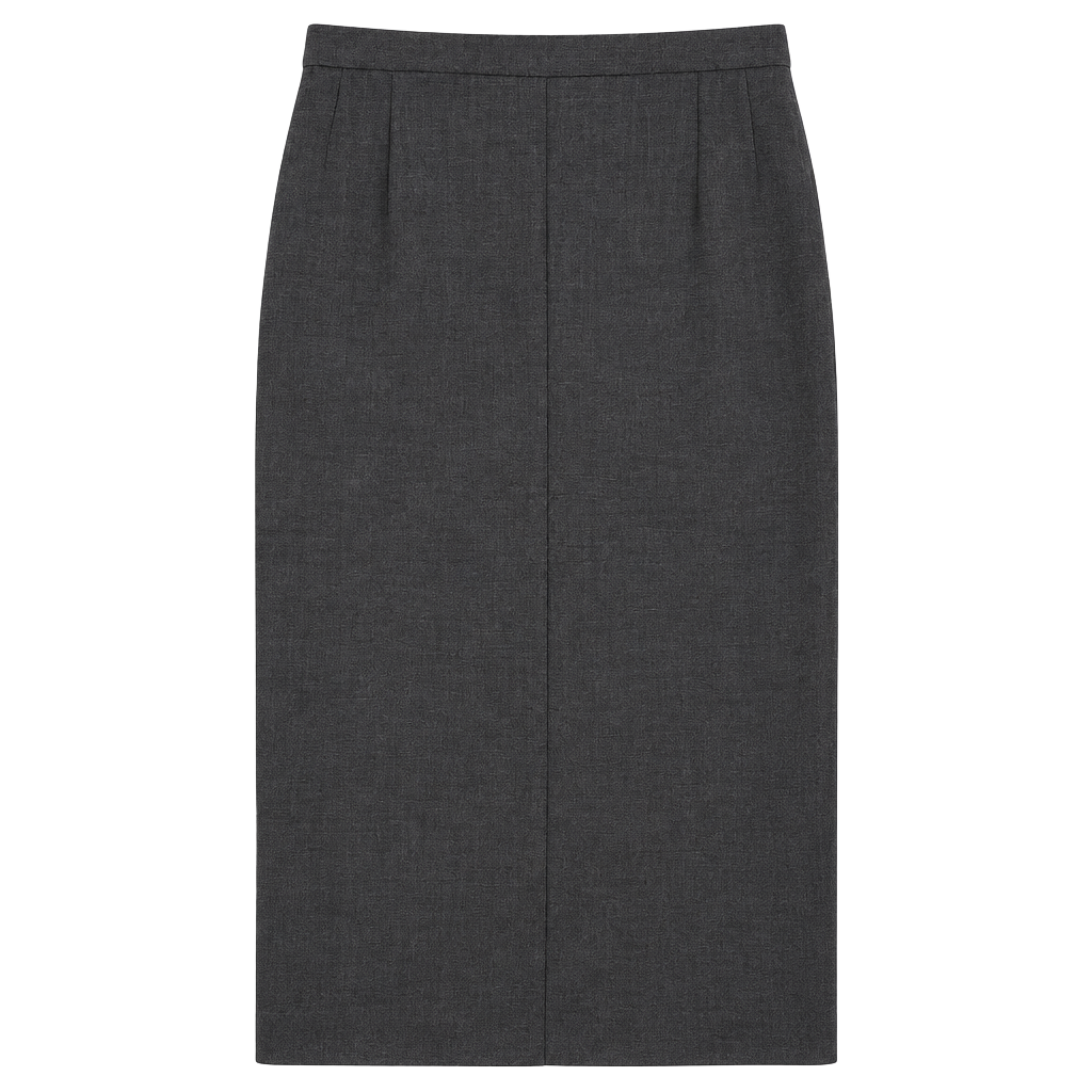 Escada Margaretha Ley Wool Pencil Skirt Gray Size 38 vintage 1