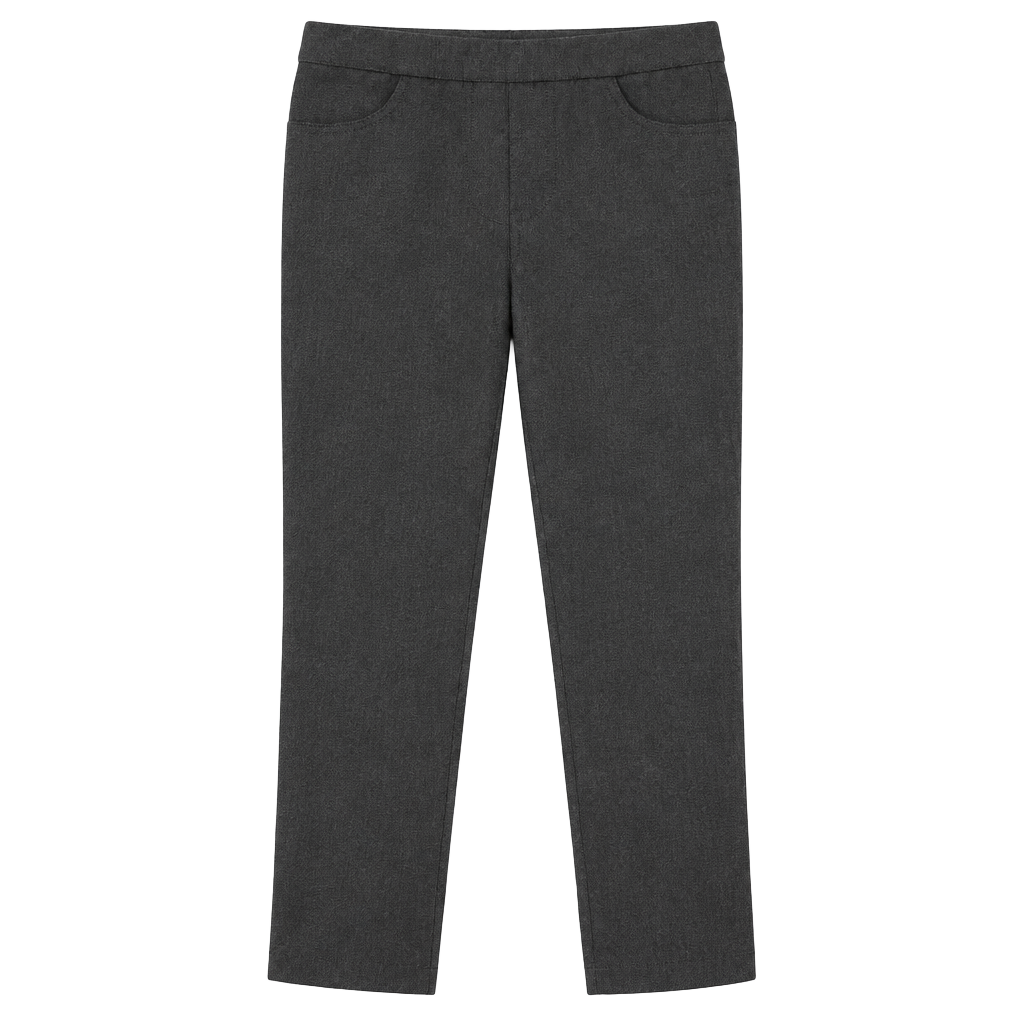 Alfred Dunner Pull-On Career Pants Gray Stretch Size 10 1